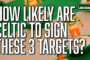 3 heavily linked players, and how likely Celtic are to signing them